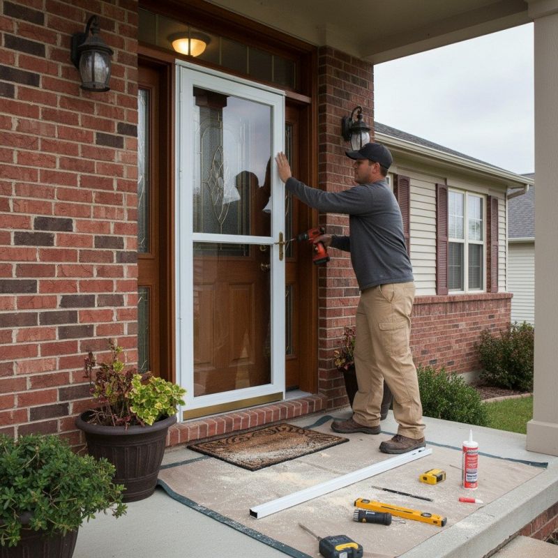 Storm Door Painting
